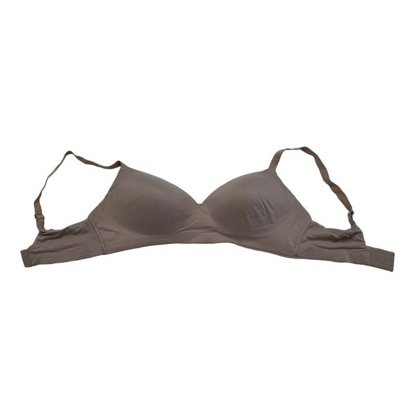 SOMA Enbliss Wireless Bra in Pink Beige Size 40D Wirefree Soft T-shirt Bra - Picture 4 of 5